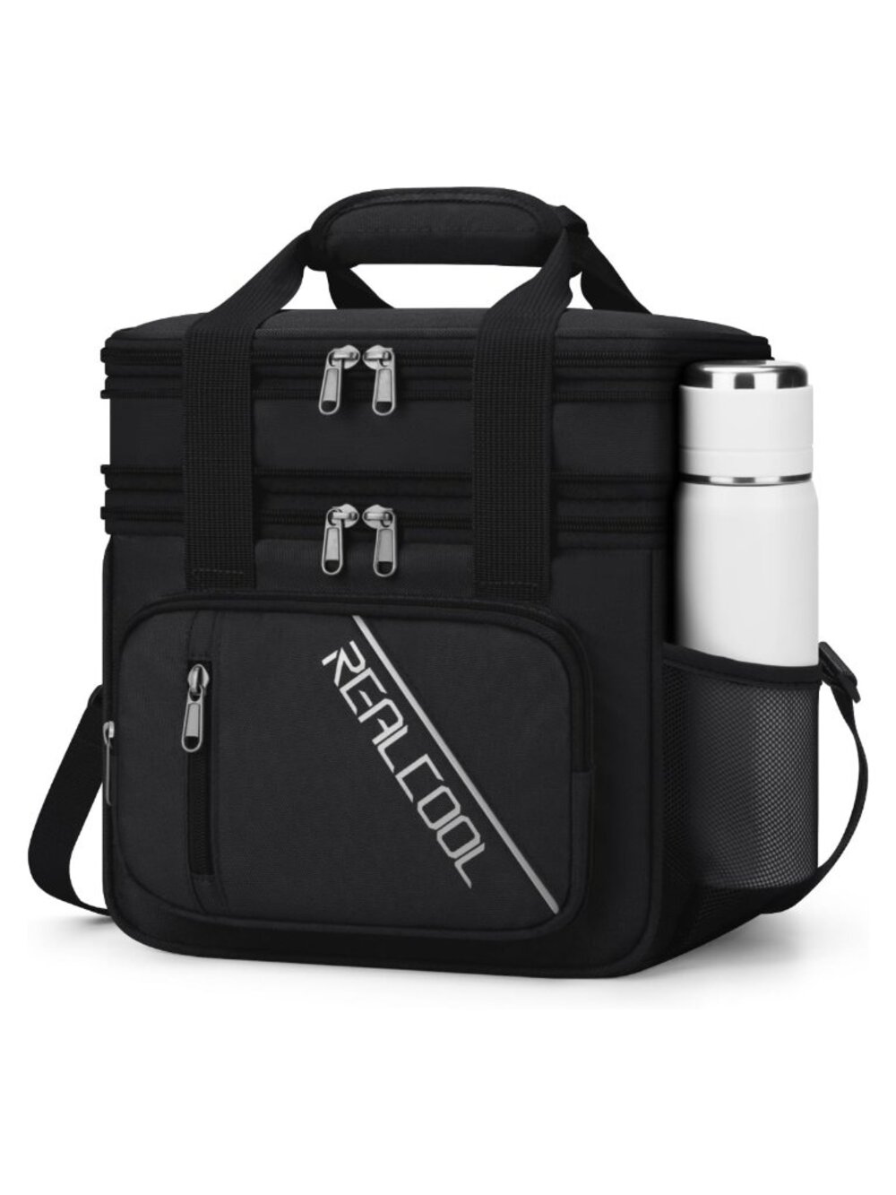 Insulated Double Deck Lunch Bag Leakproof 15L Cooler Box Work Travel